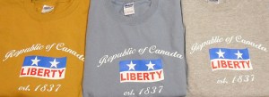 T-shirts of the Republic of Canada